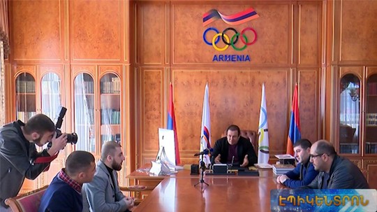 Գ.Ծառուկյանը հանդիպել է արտերկրում բնակվող հայազգի պրոֆեսիոնալ բռնցքամարտիկների հետ