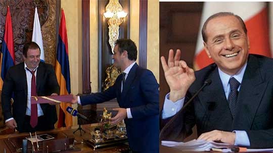 Սիլվիո Բեռլուսկոնիի բացառիկ նվերը Գագիկ Ծառուկյանին