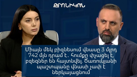 Միայն մեկ բիզնեսում վնասը 3 մլրդ 742 մլն դրամ է․ հումքը փչացել է, բզեզներ են հայտնվել. պաշտպան